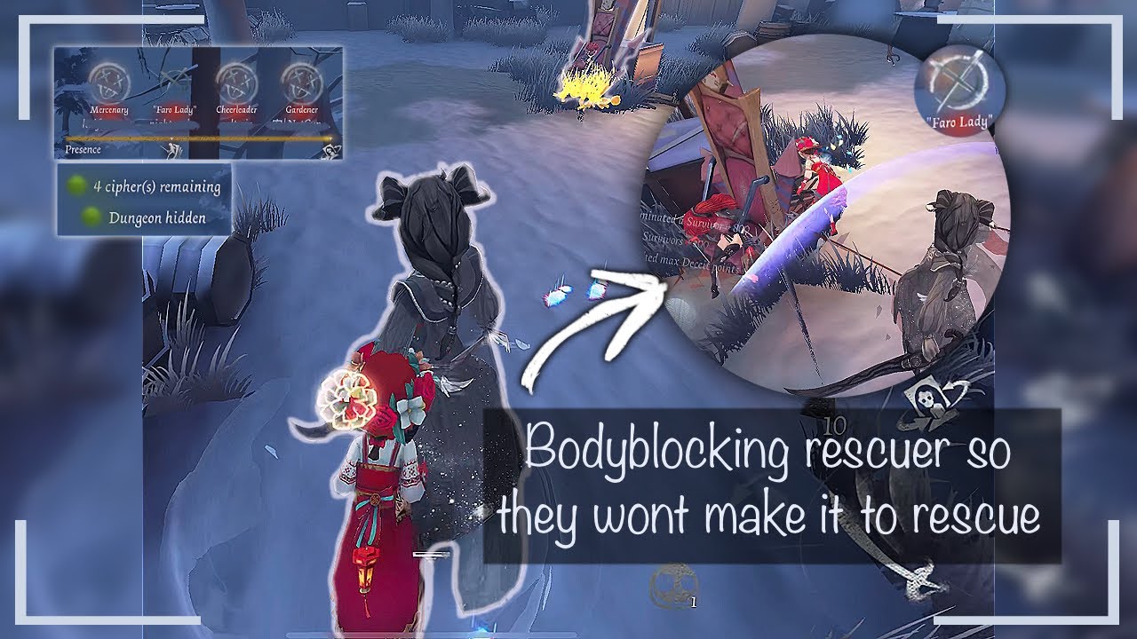 Bodyblock the rescuer so they wont make it to rescue [Identity V] (1st ...