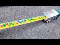 Marble Run and Dump Truck Run Race ASMR Long wave course