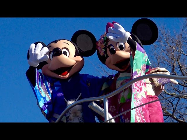 2017ニューイヤーズ・グリーティング !! 元旦のパレードを最前列から.4K動画