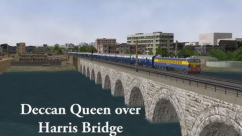 MSTS | Deccan Queen over Harris bridge | Deccan Queen Gameplay | INDIAN RAILWAYS