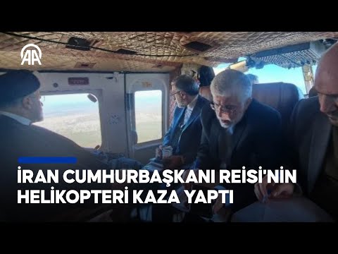 İran Cumhurbaşkanı Reisi'nin konvoyundaki helikopterlerden biri kaza yaptı