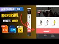 how to create a website using html and css | responsive website using html and css in hindi