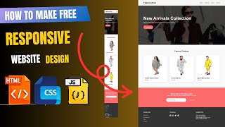 how to create a website using html and css | responsive website using html and css in hindi