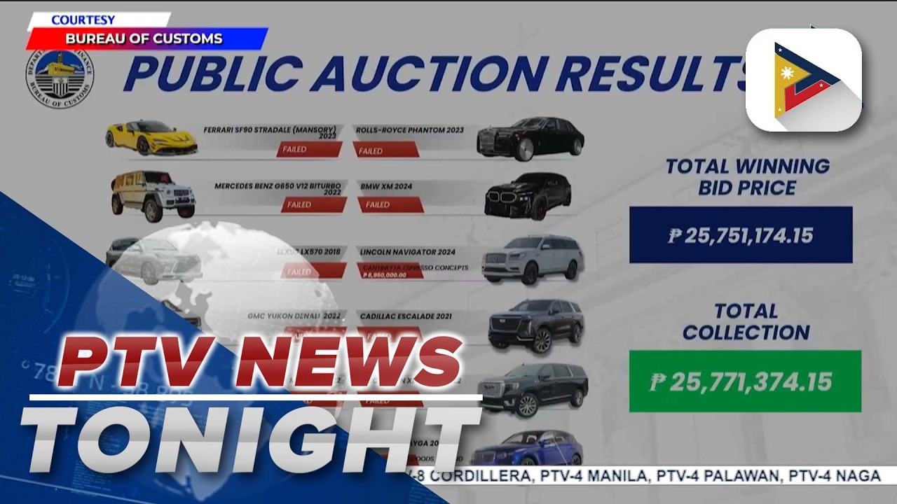 BOC places 12 luxury vehicles anew on public auction