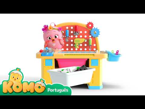 Brincadeira divertida com ferramentas +Mais episódios | Monte o carro | Tempo de DIY | Pat Pat Komo