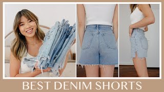 Best Denim Shorts For Summer! AGOLDE, Madewell, Abercrombie & Fitch | Tryon comparison and review