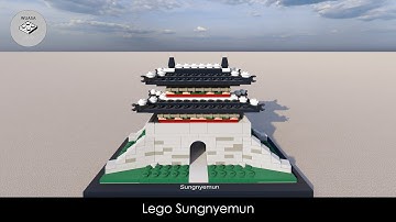 Lego Architecture Sungnyemun 21016 done in Bricklink Studio 2.0 | Speed Build