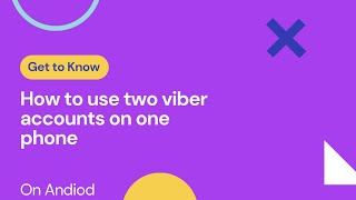 How to use 2 viber accounts on 1 phone👍👍👍 screenshot 4