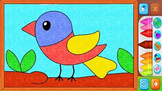 Kids Coloring Games To Play | Bird Coloring Game For Kids | Kids Games | Drawing Game | Games screenshot 1