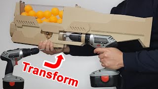 From Drill to Cardboard Gun | How to make Cardboard Toy