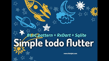 Simple todo flutter [RxDart] [BLoC pattern] (part 1 - Setup repository, database)