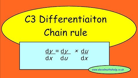 C3 The chain rule video - Differentiation - A2 - alevelmathshelp