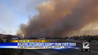 Wildfire settlements exempt from state taxes