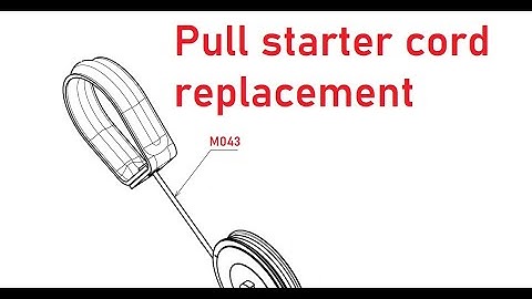 Vittorazi Moster Plus pull starter cord replacement. Paramotor engine maintenance series