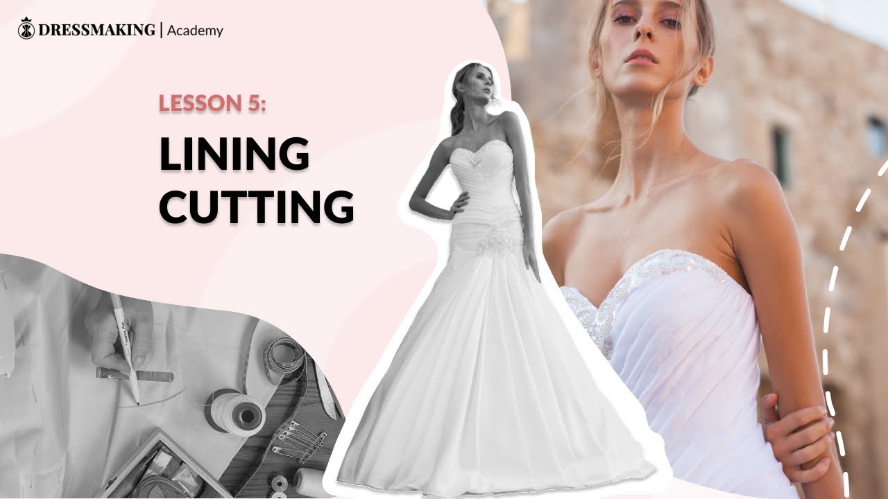 Свадебное платье с драпировкой на мягкой основе: 5. Крой подкладки