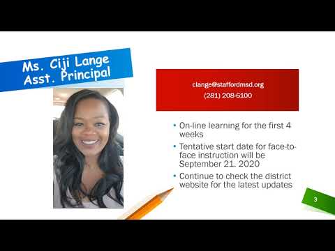 2020-2021 Stafford ECC Admin Welcome Video