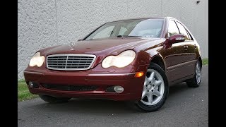 4K Review for 2001 MERCEDES C320 walk-around & test-drive part 1