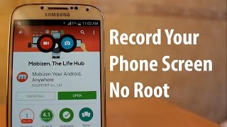 How To Record Your Phone Screen (Without Root) For Android(How To Record Your Phone Screen (Without Root) To download Mobizen click this link right here http://adf.ly/wJXmY Free My App Download ..., 2014-11-29T17:22:54.000Z)