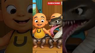 Upin Ipin Become Scary Snakes #upinipin #cartoon #animation #horror #creepy