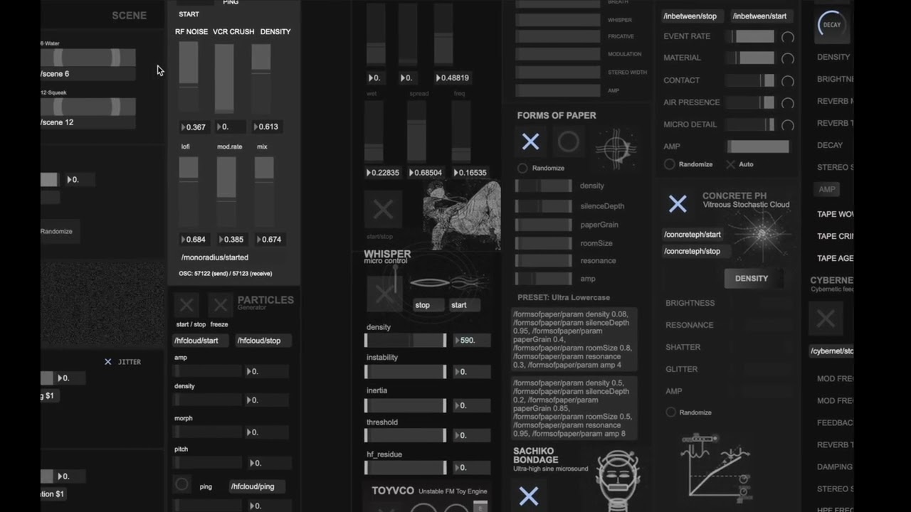 Exploring ENDOGEN -- an instrument for lowercase synthesis