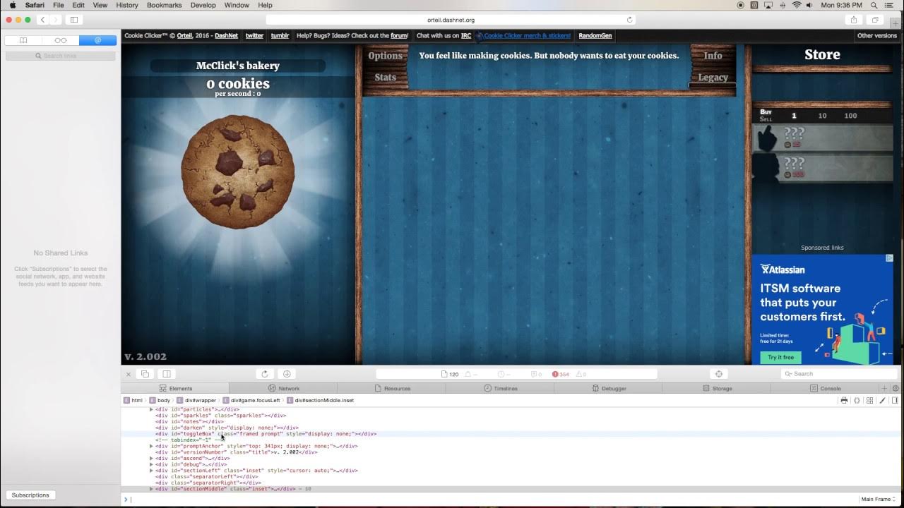 Cookie Clicker Infinite Cookies Cheat and Hilarious Hidden Achievement