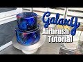How to Airbrush a Space/Galaxy Cake Tutorial!