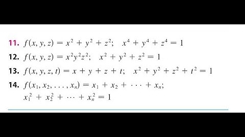 Each of these extreme value problems has a solution with both a maximum value and a minimum value.