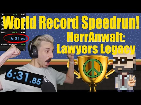 [OLD WR] Speedrun: HerrAnwalt: Lawyers Legacy [Peaceful Mode] in 6:31 | 😱 #keinpart2