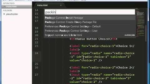 How to use the Sublime Text Placeholder Plugin