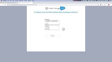 Getting Started: Sync a Multi Picklist from Salesforce with a Dropdown