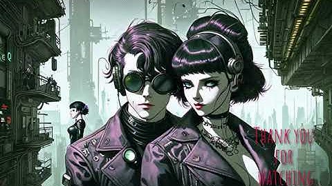 "Love in a Cyberpunk World: A Story of Two Hearts - Midjourney meets Kaiber" Ai animated Music video