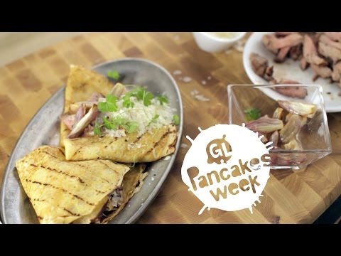 Crepes with Beef, Caramelized Onions and Parmesan || Pancake Week || GastroLab