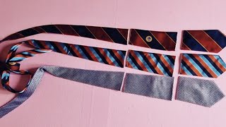 [DIY]💥💥 Давайте посмотрим процесс превращения старого галстука в красивую работу!!!