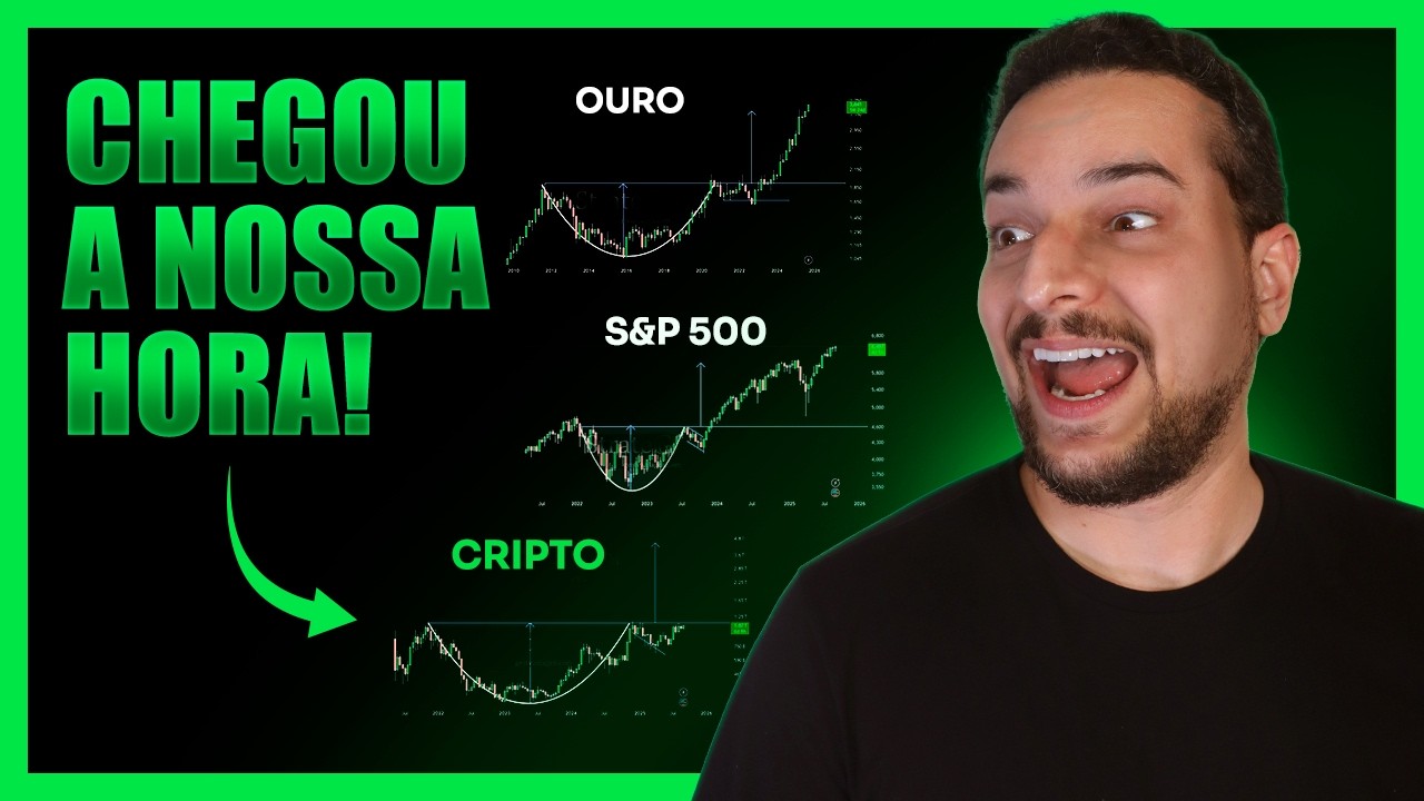 BITCOIN IMITA SUBIDA QUE LEVOU OURO E BOLSA A VALORES RECORDES!