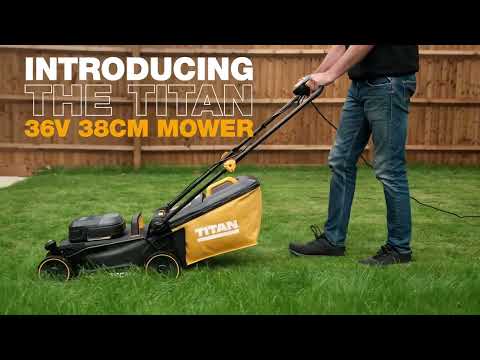 TITAN 36V 38cm Brushless Lawnmower | Screwfix