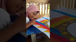 menggamba bingkai kaligrafi simple#menggambar #drawing #kaligrafi #shortsvideo