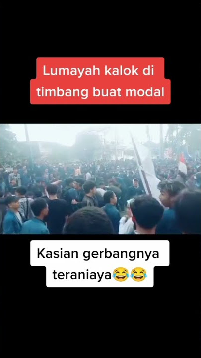 Vir4l Demo Hari ini 2022 Gerbang jadi sasaran mahasiswa #bbm #shorts #fyp