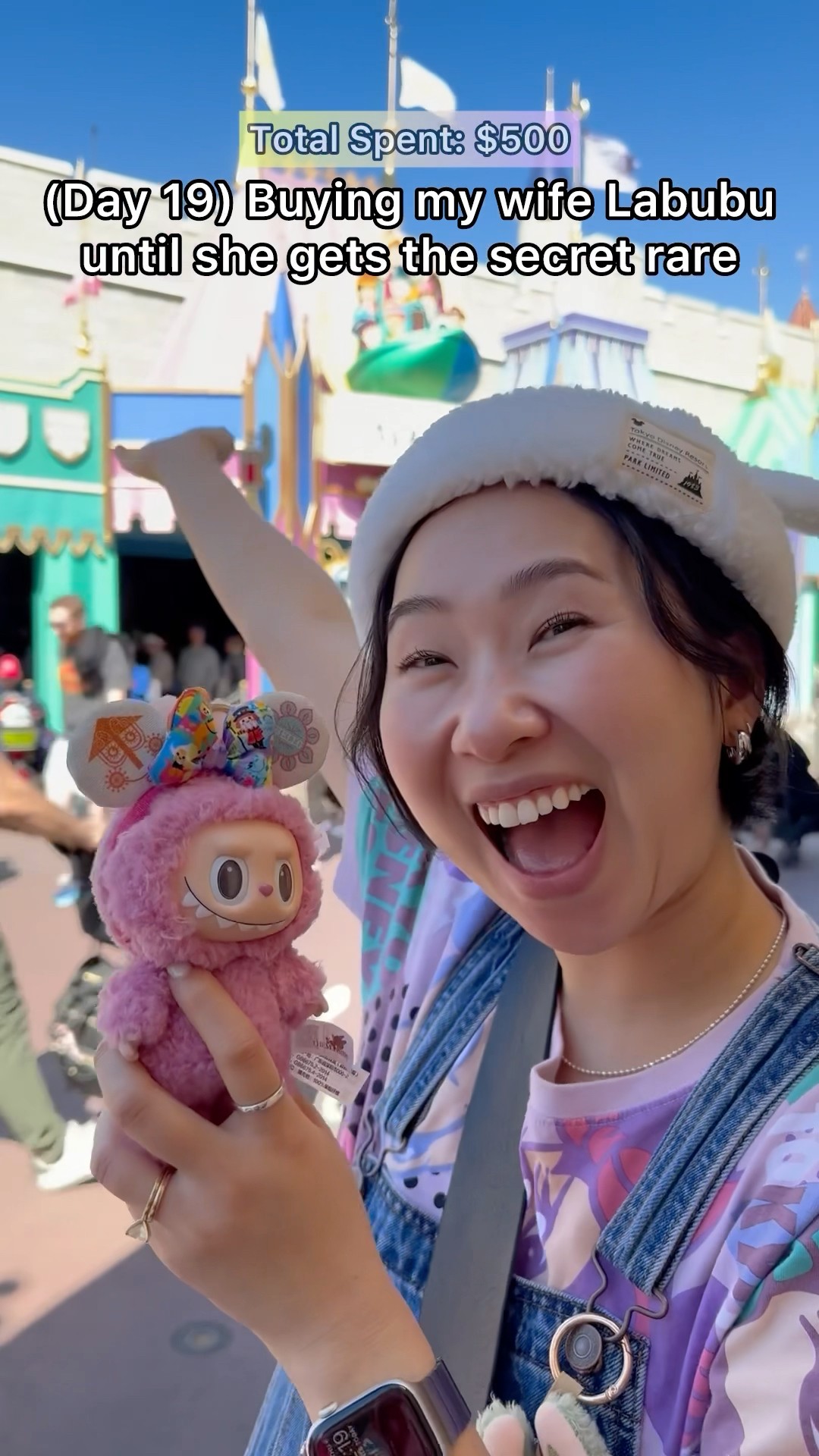 Labubu Minnie Mouse Ears?! (Day 19, $500 Spent)