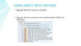 LSMW Direct Input method