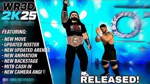 [440MB] WR3D 2K25 FAREWELL TOUR EDITION RELEASED! MOD, NEW FEATURES UPDATED ROSTER,NEW MOVE NEW BELT