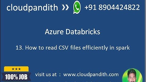 13. Read CSV Files efficiently in spark || Azure Databricks
