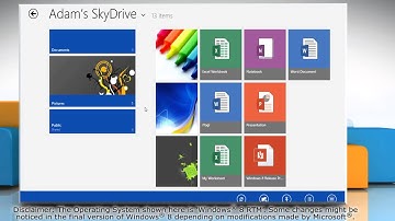 How to add a new folder to Skydrive in Windows 8