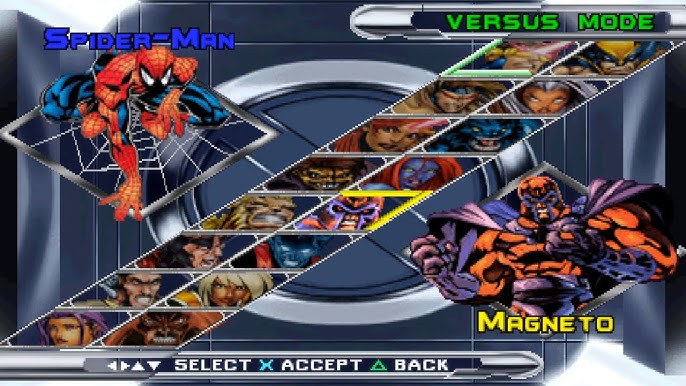 X-men Mutant Academy - Gameplay PSX (PS One) HD 720P (Playstation classics)  