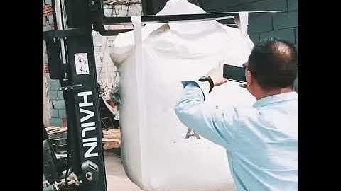 Damage test of 2000 kg bulk bag