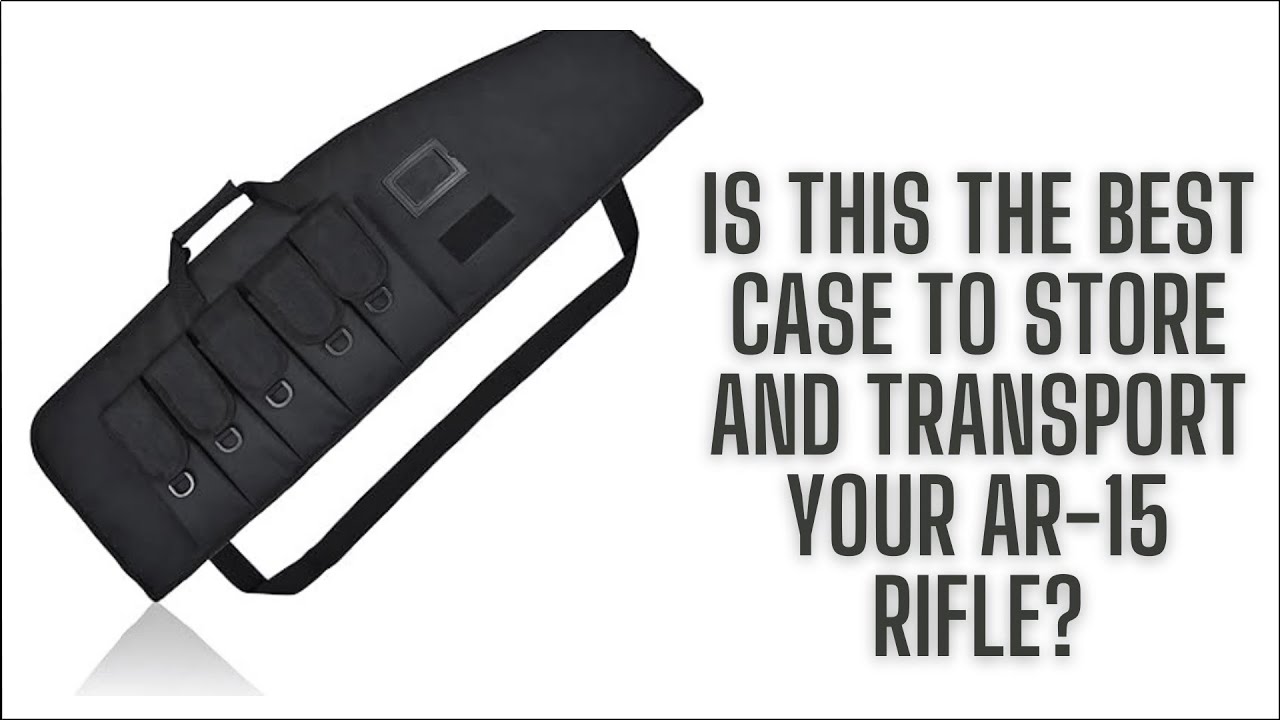 AUMTISC Tactical Soft Gun Case: Rifle Bag 5 Pouches 38 Inch