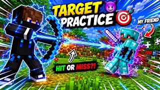I Tried Bow Aim on My Friend in Minecraft 😂🏹 | In Minecraft Smp