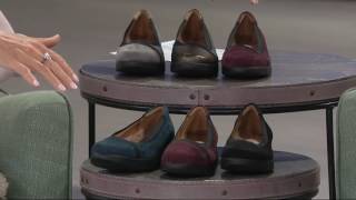 Clarks Artisan Nubuck Leather Slip-On Shoes - Daelyn Hill on QVC