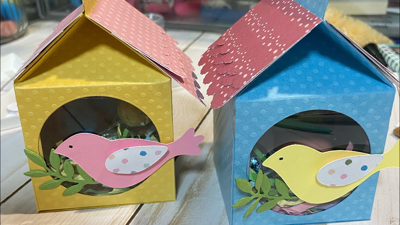 Easter Bird Houses, Sizzix Seasonal House Box Die - YouTube