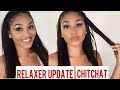 Hair update| One week post relaxer| Chitchat| how I grew my hair to bra strap length