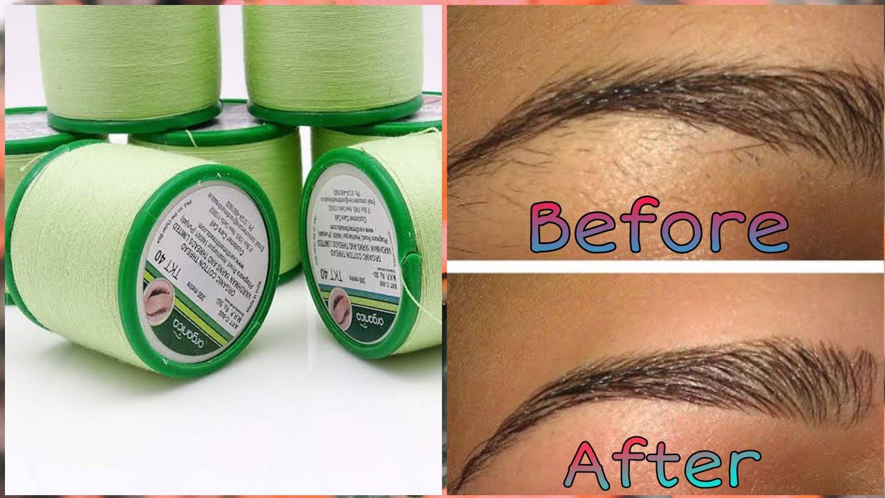 How to Thread Your Own Eyebrow at Home ||(Easy,Quick,Long-lasting ...